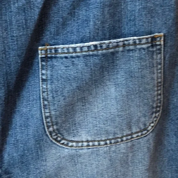 Revolt 15 Long Maxi Blue Jean Skirt Distressed Reconstructed Rave Punk Rock - Picture 8 of 13